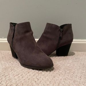 Style & Co Ankle Booties -Grey 8/12 Wide
